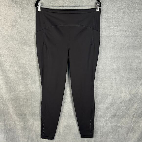 Lululemon Wunder Under Leggings Womens 12 Black Active Workout Gym Stretch Sport - Picture 1 of 14